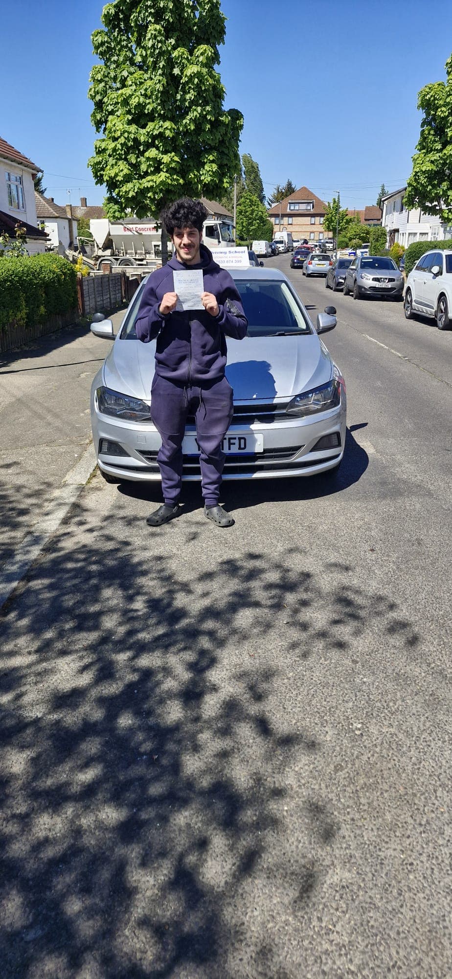 A CS Driving School learner who just passed